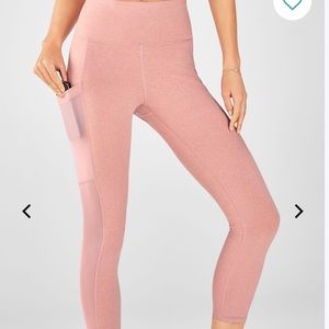 Fabletics High waisted mesh Heather leggings